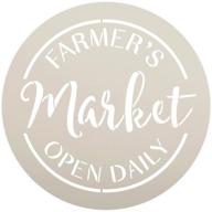 farmers market daily stencil studior12 logo