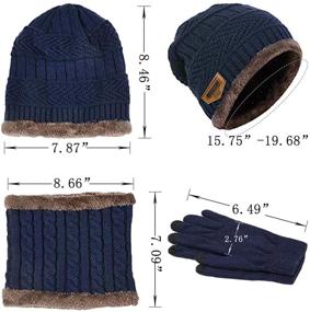 img 2 attached to 🧣 Stay Warm with Wilker Winter Beanie Screen Mittens: Boys' Cold Weather Accessories