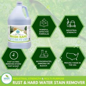 img 3 attached to 🧴 Wash Safe Industries Rust and Hard Water Stain Remover - Clear WS-RO-1G 1 Gallon Bottle with Spray Attachment