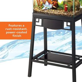 img 2 attached to 🐠 Aqueon Forge 20x10-inch Aquarium Stand