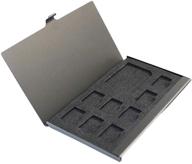 high-quality aluminum memory card storage box with 9 slots for sd, micro sd, mmc, and tf cards logo