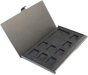img 4 attached to Коробка для хранения карт памяти из высококачественного алюминия с 9 слотами для карт SD, Micro SD, MMC и TF