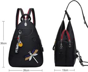 img 2 attached to 👜 Eshow многофункциональный рюкзак-сумка через плечо для женщин, плечевые сумки и кошельки - идеальные сумки-хобо