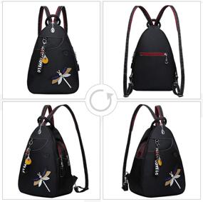 img 3 attached to 👜 Eshow многофункциональный рюкзак-сумка через плечо для женщин, плечевые сумки и кошельки - идеальные сумки-хобо