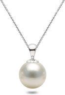 💎 gorgeous solitaire necklace: white japanese aaaa 6-9mm akoya cultured pearl pendant necklace 16"/18 logo