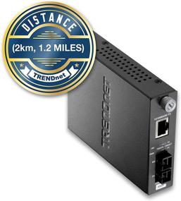img 2 attached to 🔌 TRENDnet TFC-110MSC: 100Base-TX to 100Base-FX Multi Mode SC Fiber Media Converter, Wall Mountable, Lifetime Protection