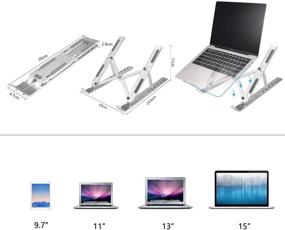 img 3 attached to 📚 Регулируемый портативный Coomaxx MacBook - универсально совместимый ноутбук