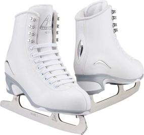 img 4 attached to ⛸️ White Jackson Ultima Figure Ice Skates for Women and Girls - Improved SEO