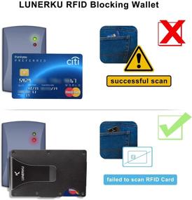 img 3 attached to 👝 Carbon LUNERKU Minimalist Wallets with RFID Blocking - Essential Men's Accessories