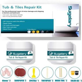 img 3 attached to 🔧 Revive & Restore – Tub, Tile, and Shower Repair Kit: Enhance Color Match, Repair Fiberglass, Porcelain, Ceramic, and Stone Chips, Drill Holes with this All-in-One Tub and Tile Refinishing Set