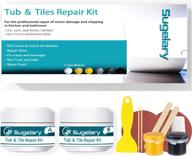 🔧 revive & restore – tub, tile, and shower repair kit: enhance color match, repair fiberglass, porcelain, ceramic, and stone chips, drill holes with this all-in-one tub and tile refinishing set logo