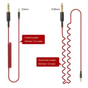 img 1 attached to 🔌 ОдинОдио 6,3 мм 1/4 до 3,5 мм 1/8 дюйма 9,8 футовый стерео двойной кабель для iPhone, iPod, звуковых карт компьютеров, CD-плееров, мультимедийных динамиков и домашних стерео систем