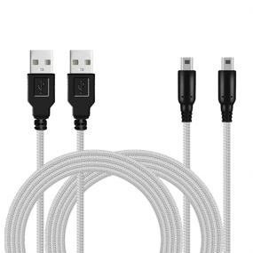 img 4 attached to Nintendo 3DS/2DS USB Charger Cable - Pack of 2, 5ft Nylon Braided Power Charging Cord - Compatible with New 3DS XL/New 3DS/3DS XL/3DS/New 2DS XL/New 2DS/2DS XL/2DS/DSi/DSi XL