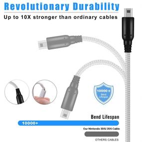 img 3 attached to Nintendo 3DS/2DS USB Charger Cable - Pack of 2, 5ft Nylon Braided Power Charging Cord - Compatible with New 3DS XL/New 3DS/3DS XL/3DS/New 2DS XL/New 2DS/2DS XL/2DS/DSi/DSi XL