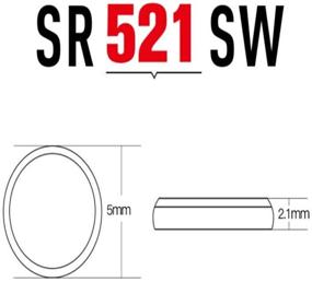 img 1 attached to 🔋 Пачка из 10 батареек для часов SKOANBE SR521SW AG0 LR521 379 1.5v