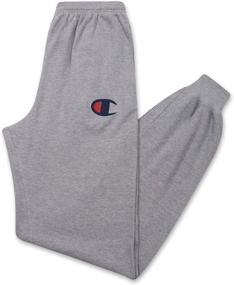 img 4 attached to Champion Men's Big and Tall Waffle Thermal Logo Lounge Jogger Sweatpants