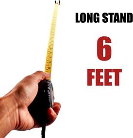 img 1 attached to 📏 Kutir 12-Foot Measuring Tape Measure - Easy-to-Read Dual Ruler, Retractable, Heavy-Duty, Magnetic Hook, Metric & Imperial Measurement, Shock-Absorbent Rubber Case