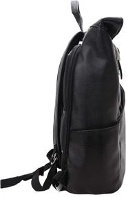 img 1 attached to Compartment Laptop Backpack Leather Mid Size Backpacks