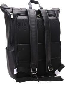 img 3 attached to Compartment Laptop Backpack Leather Mid Size Backpacks