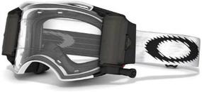 img 1 attached to 🏁 Enhanced Oakley Airbrake MX Goggles - Race Ready Roll-Off System (Matte White Speed Frame/Clear Lens)