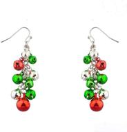 lux accessories multicolor christmas earrings girls' jewelry logo