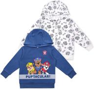 nickelodeon 2 pack patrol sweatshirt: trendy boys' fashion hoodies & sweatshirts for stylish apparel logo