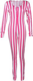 img 4 attached to Anmio Jumpsuits Pajamas Bodysuit Homwear Women's Clothing for Jumpsuits, Rompers & Overalls