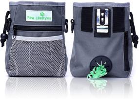 img 4 attached to Paw Lifestyles Dog Treat Training Pouch: Convenient Pet Toy & Treat Carrier with Poop Bag Dispenser