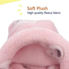 img 2 attached to 🐾 Tierecare Small Animal Fleece Bed - Guinea Pig, Hamster, Rabbit, Hedgehog, Squirrel, Ferret, Chinchilla Hide-Out - Cozy Cage Nest Accessories