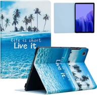 🏖️ samsung galaxy tab a7 10.4 2020 case - protective stand case with auto sleep/wake for galaxy tab a7 10.4" 2020 tablet (model sm-t500/t505/t507) - beach design logo