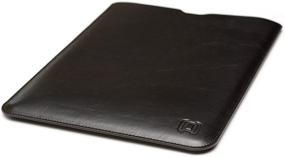 img 3 attached to 📱 Dockem Executive Sleeve for iPad Pro 11 (2018/2020) &amp; iPad Air 4 (2020): Premium Synthetic/Vegan Leather, Soft Microfiber Felt Lining: Slim, Simple Slip-on Tablet Cover [Dark Brown]