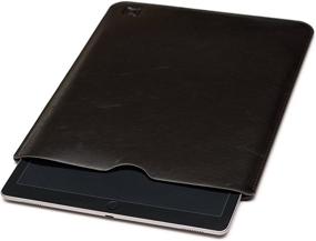 img 1 attached to 📱 Dockem Executive Sleeve for iPad Pro 11 (2018/2020) &amp; iPad Air 4 (2020): Premium Synthetic/Vegan Leather, Soft Microfiber Felt Lining: Slim, Simple Slip-on Tablet Cover [Dark Brown]