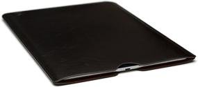 img 2 attached to 📱 Dockem Executive Sleeve for iPad Pro 11 (2018/2020) &amp; iPad Air 4 (2020): Premium Synthetic/Vegan Leather, Soft Microfiber Felt Lining: Slim, Simple Slip-on Tablet Cover [Dark Brown]