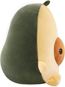 img 3 attached to 🥑 DENTRUN Stuffed Avocado Fruit Plush Toy - Cute Avocado Play Toy and Sleep Hugging Pillow for Kids and Adults - Perfect Birthday or Xmas Present, Adorable Soft Plushies for Room Decor