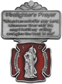 img 1 attached to Серебряная эмаль Florian Firefighters Prayer