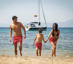 img 1 attached to 🩳 Quick-Dry Swim Shorts for Boys and Girls - Ideal Bathing Suits for Kids