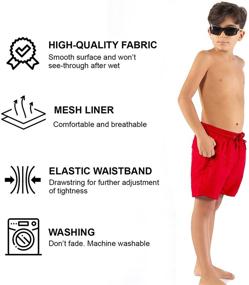 img 2 attached to 🩳 Quick-Dry Swim Shorts for Boys and Girls - Ideal Bathing Suits for Kids