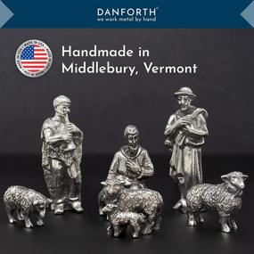 img 3 attached to Danforth Shepherd Sheep Pewter Nativity