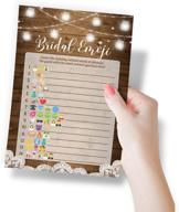 50 rustic emoji bridal shower game cards - pictionary activity, fun, unique, and easy to play logo