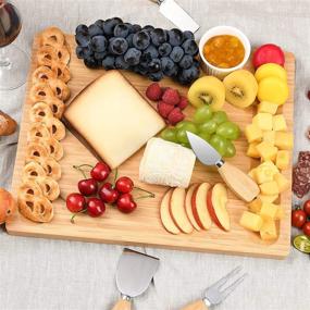 img 1 attached to Stainless Steel Charcuterie 🍽️ Platter for Birthday and Anniversary Celebrations