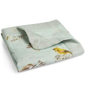 img 1 attached to 🐦 Adorable Milkbarn Mini Lovey Blanket: Blue Bird - Perfect for Comfort and Cuddles!