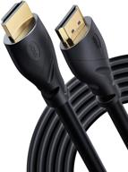 🔌 powerbear 4k hdmi cable 25 ft: high speed, ultra hd, hdmi 2.0, gold connectors - laptop, monitor, ps5, xbox one, fire tv & more logo