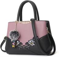 👜 exquisite elda leather embroidery shoulder handbags & wallets for women's totes - stylish elegance logo