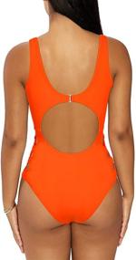 img 3 attached to Viottiset Womens Swimsuit Bathing Yellow