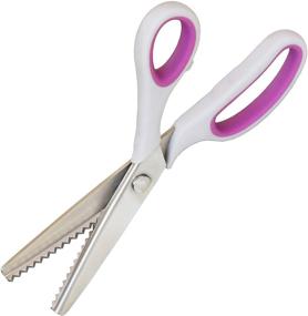 img 4 attached to 👌 Long Ying Strong and Sharp Pinking Shears for Fabric - Soft Grip, Right and Left Handed (Serrated 5mm) - Finely Crafted Tools for Precise Fabric Cutting