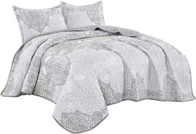 img 2 attached to Jaba All Season Bedspread Coverlet Geometric