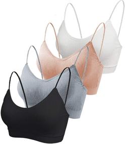 img 4 attached to KCDDUMK Pieces Cami Bras Seamless