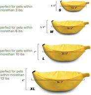 🍌 petgrow cute banana cat bed house - soft cat cuddle bed for christmas - ideal pet supplies for cats and kittens - yellow logo