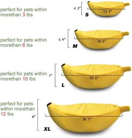 img 2 attached to 🍌 Petgrow Cute Banana Cat Bed House - Soft Cat Cuddle Bed for Christmas - Ideal Pet Supplies for Cats and Kittens - Yellow