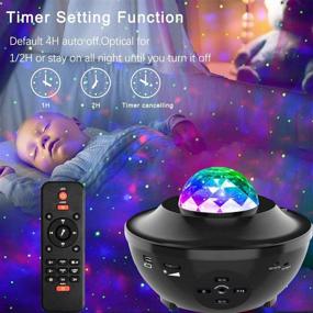 img 2 attached to 🌟 Amouhom Night Light Star Projector: Bluetooth Speaker, Nebula Cloud Music, LED Ocean Wave for Kids Bedroom Ceiling Decor - Unique Starlight Lamp Gift